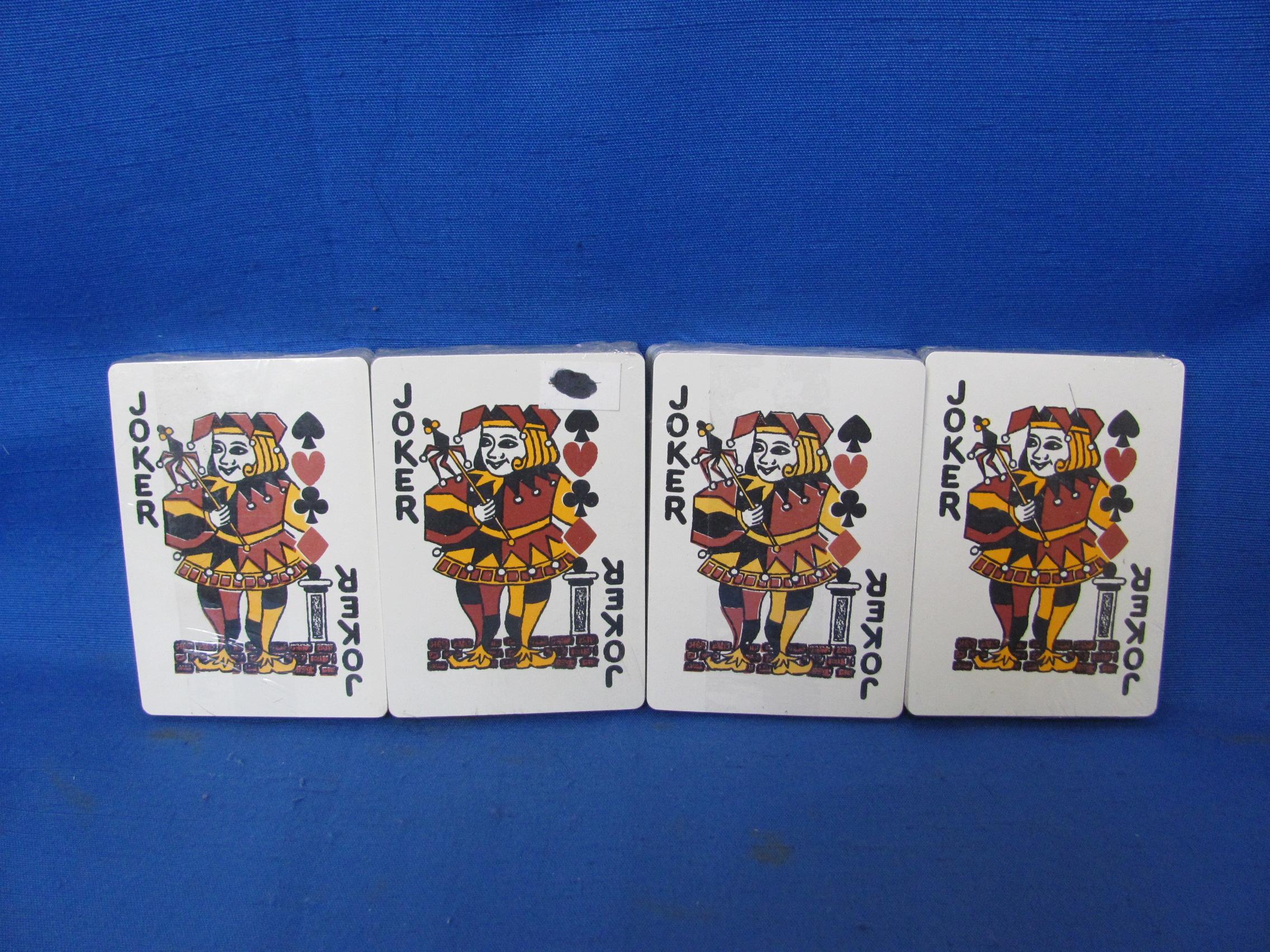 Jack Daniels Old No. 7 Brand Playing Cards – 4 Decks – All Sealed – As Shown