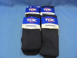 TCK Blue Multisport Socks – 4 Pair – Medium (1) & Large (3)