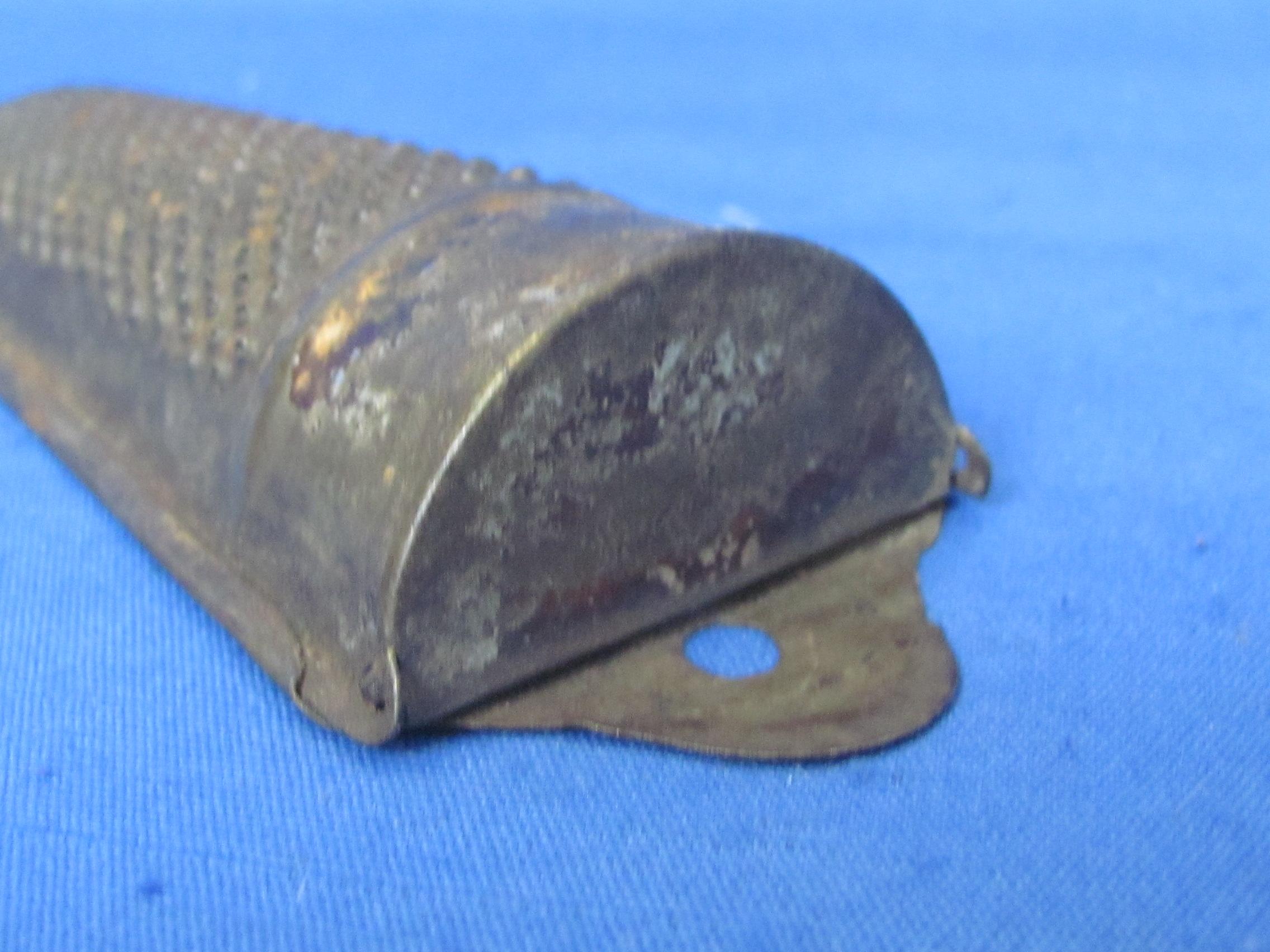 Vintage Metal Nutmeg Grater -5” long – Flap at top