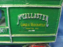 Cast Iron McCallaster 1907 Delivery Truck – 6 3/8” T – 7 1/2” L