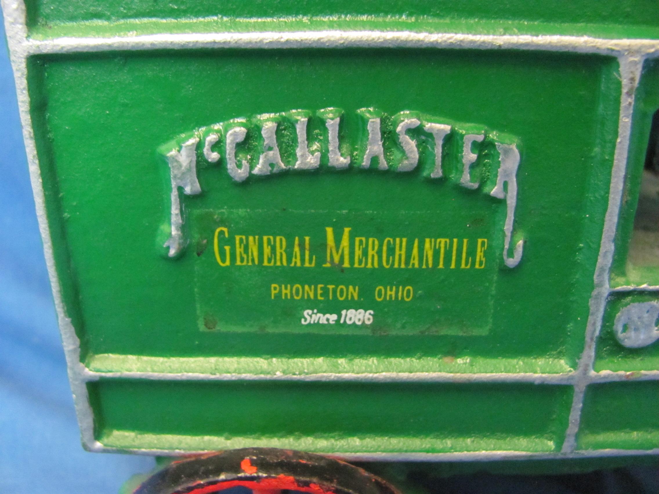 Cast Iron McCallaster 1907 Delivery Truck – 6 3/8” T – 7 1/2” L