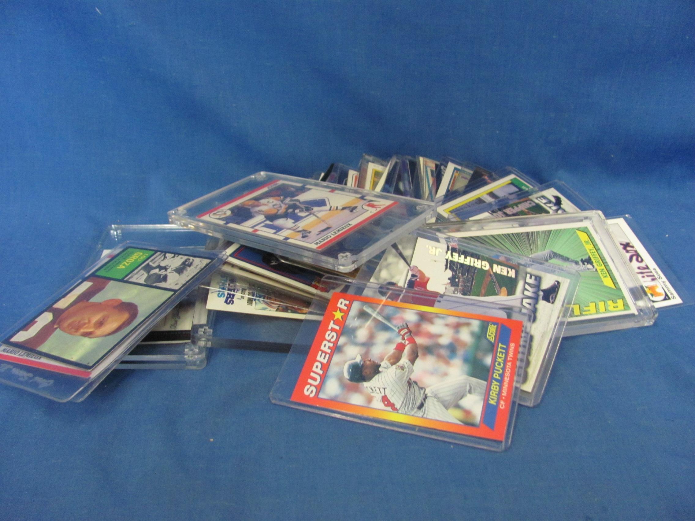 Baseball Cards (32) – Hockey (2) & Football (1) – 1962-2000's – Majority Super Stars
