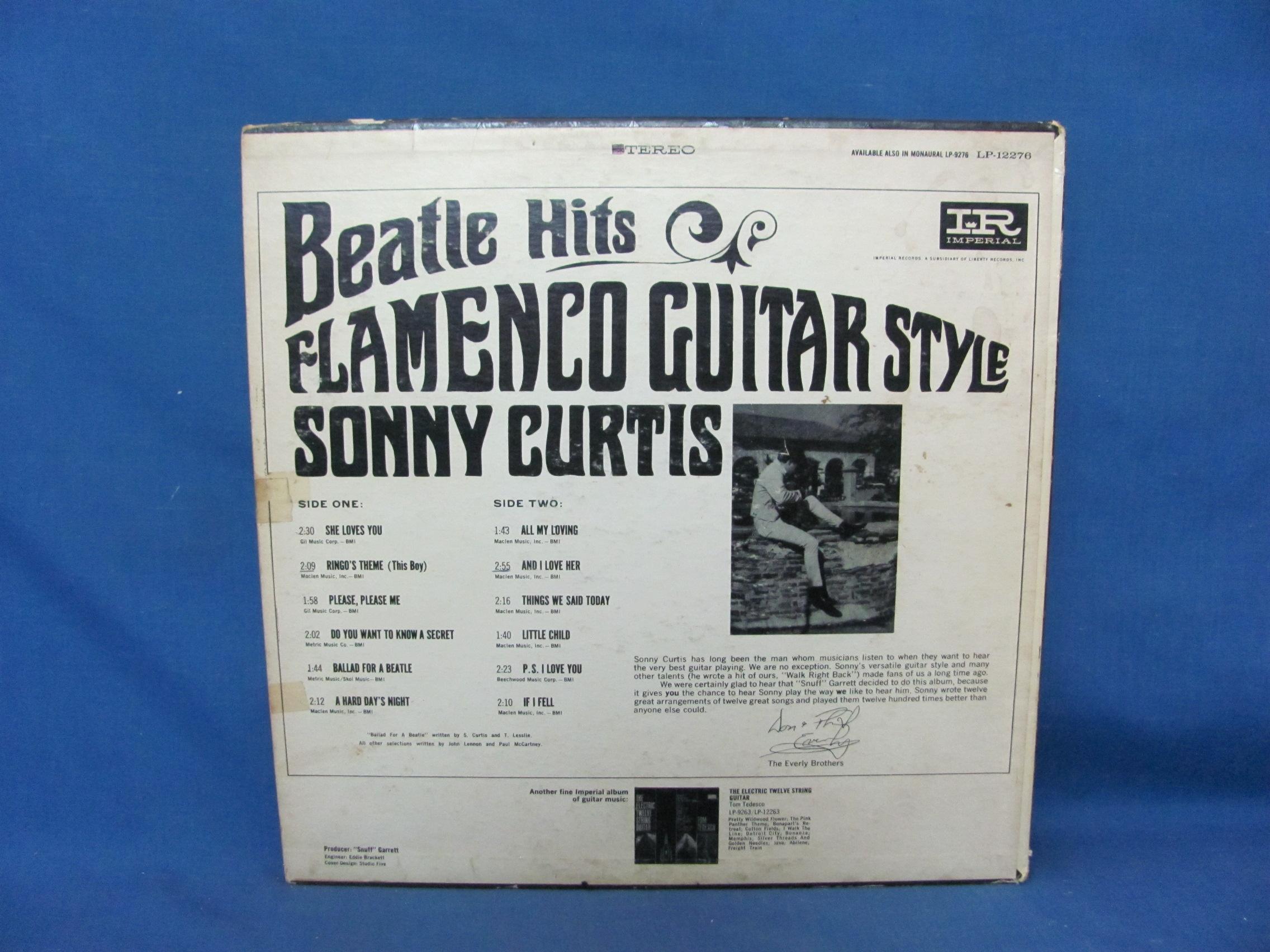 Sonny Curtis 'Beatles Hits of Flamenco Guitar Style' Vinyl LP Record