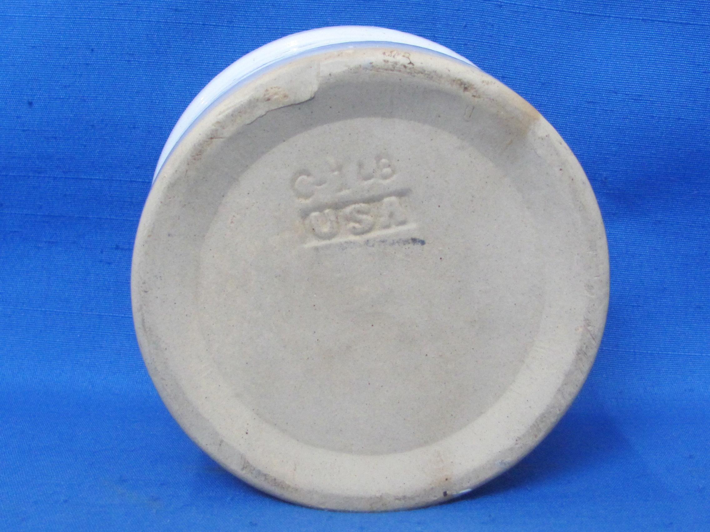 Stoneware Crock “Lambrecht Butter – Famous for its Flavor Milwaukee – Chicago”