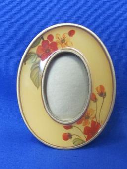 3 Miniature Enamel Picture Frames by The Bucklers of 5th Ave – 3” tall – All different