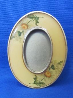 3 Miniature Enamel Picture Frames by The Bucklers of 5th Ave – 3” tall – All different