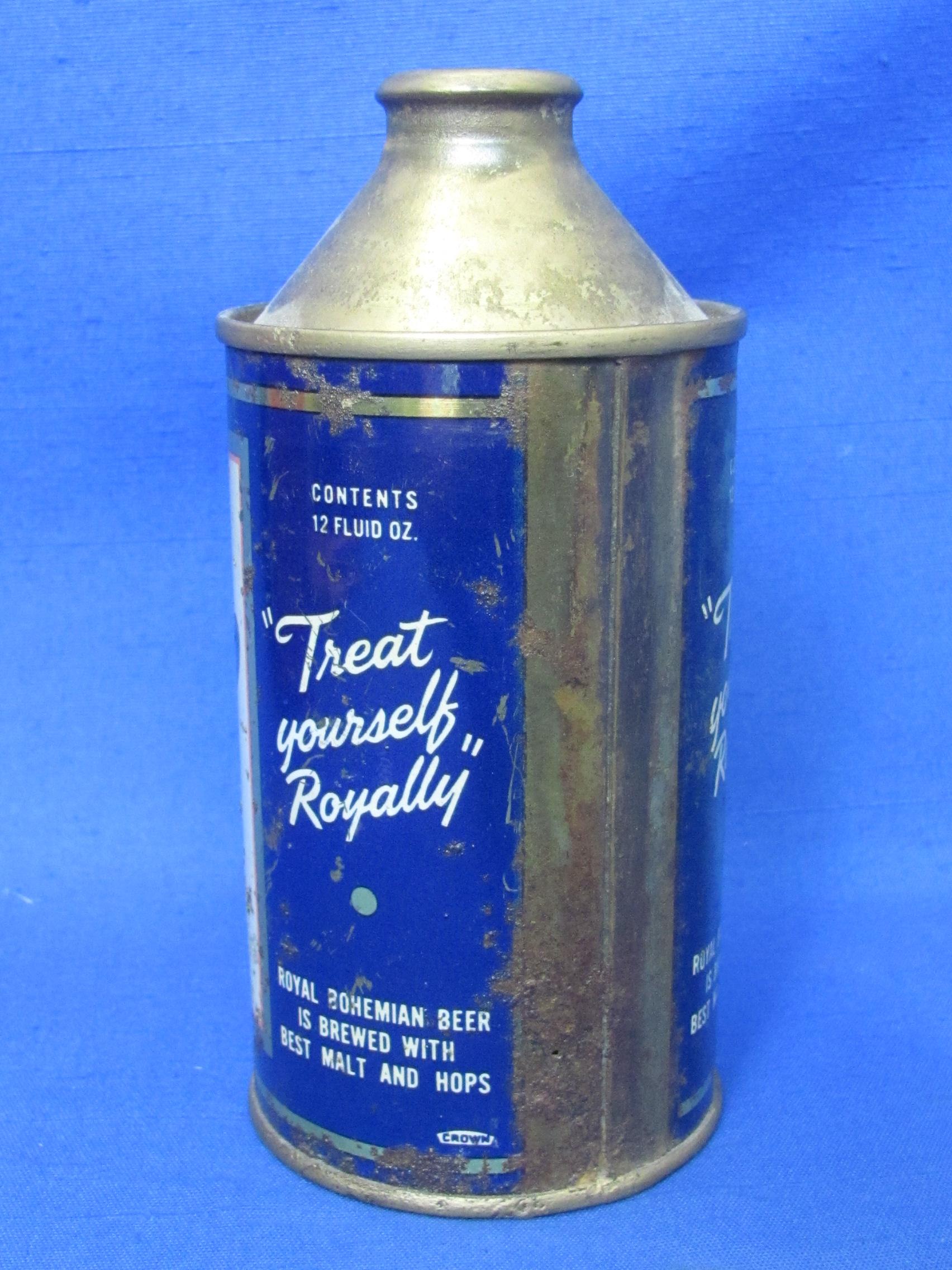 Steel Cone Top Beer Can “Royal Bohemian Beer” - Duluth, Minn.