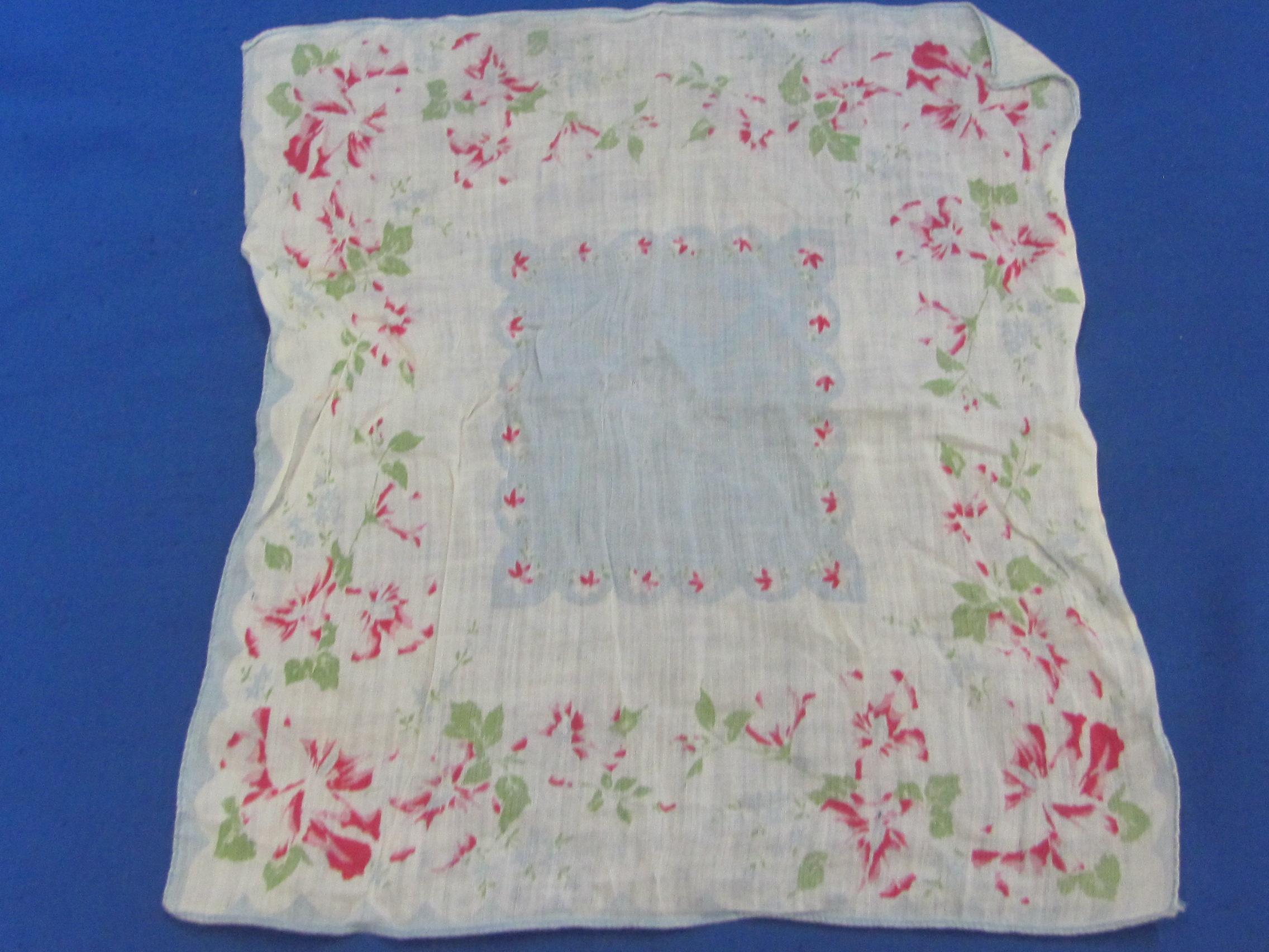 22 Vintage Handkerchiefs – Various Materials & Styles – Some Embroidered