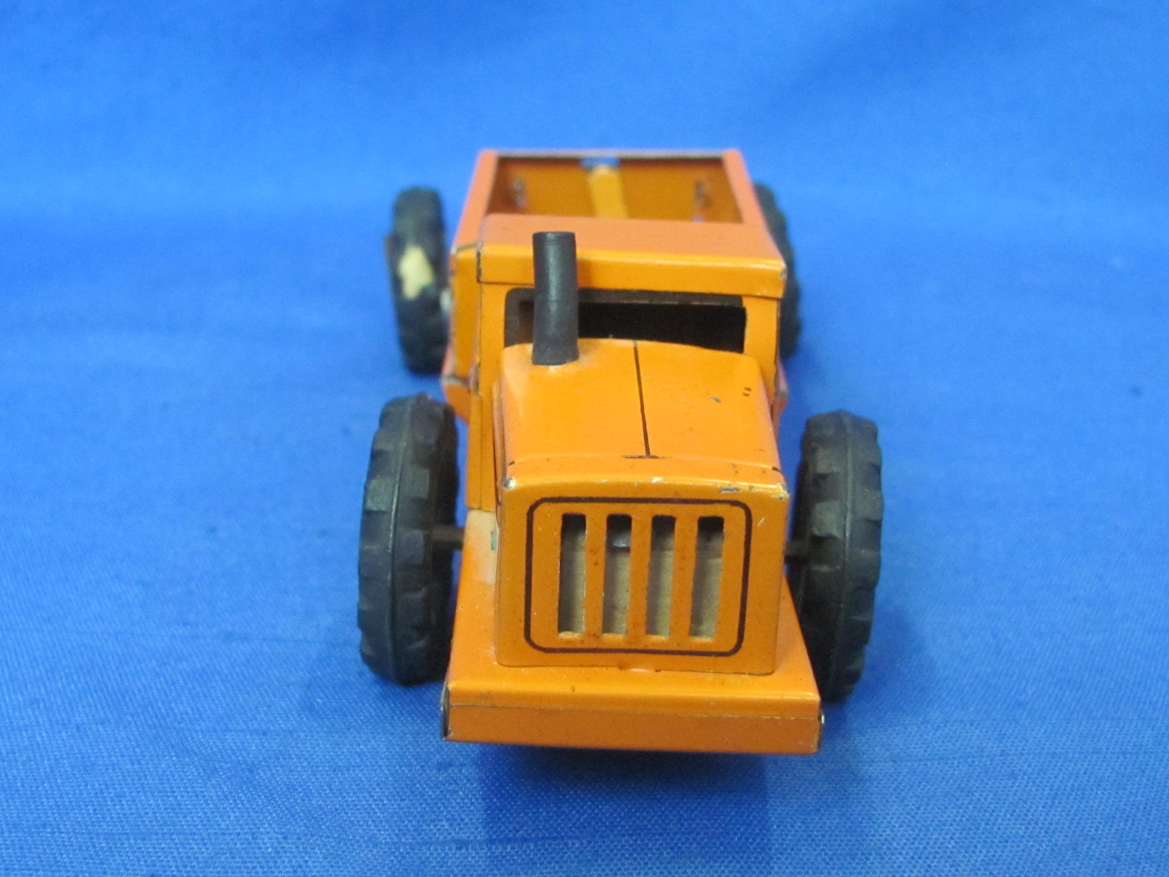 Tin Friction “Hopper Dump” Truck by Linemar Toys – Made in Japan – 6” long