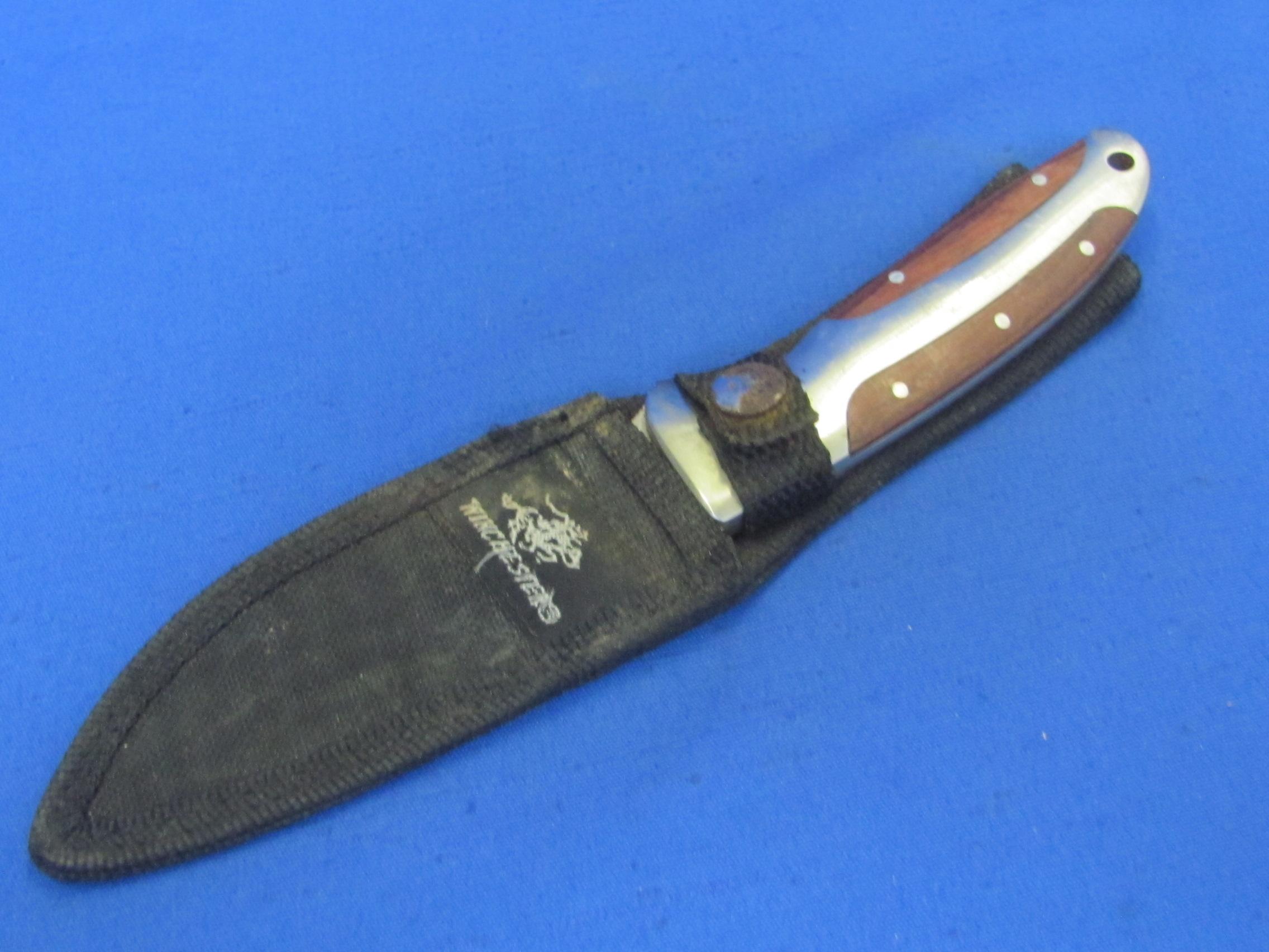 Winchester Limited Edition 2008 Fixed Blade Knife w Black Sheath – 8 1/2” long