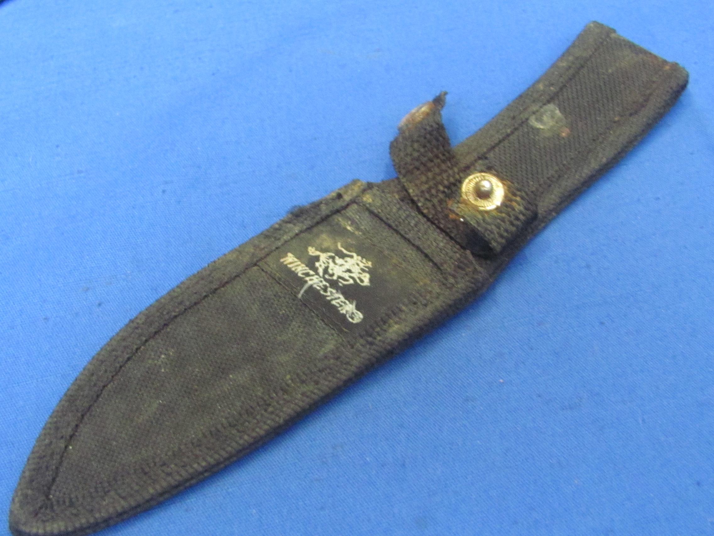 Winchester Limited Edition 2008 Fixed Blade Knife w Black Sheath – 8 1/2” long