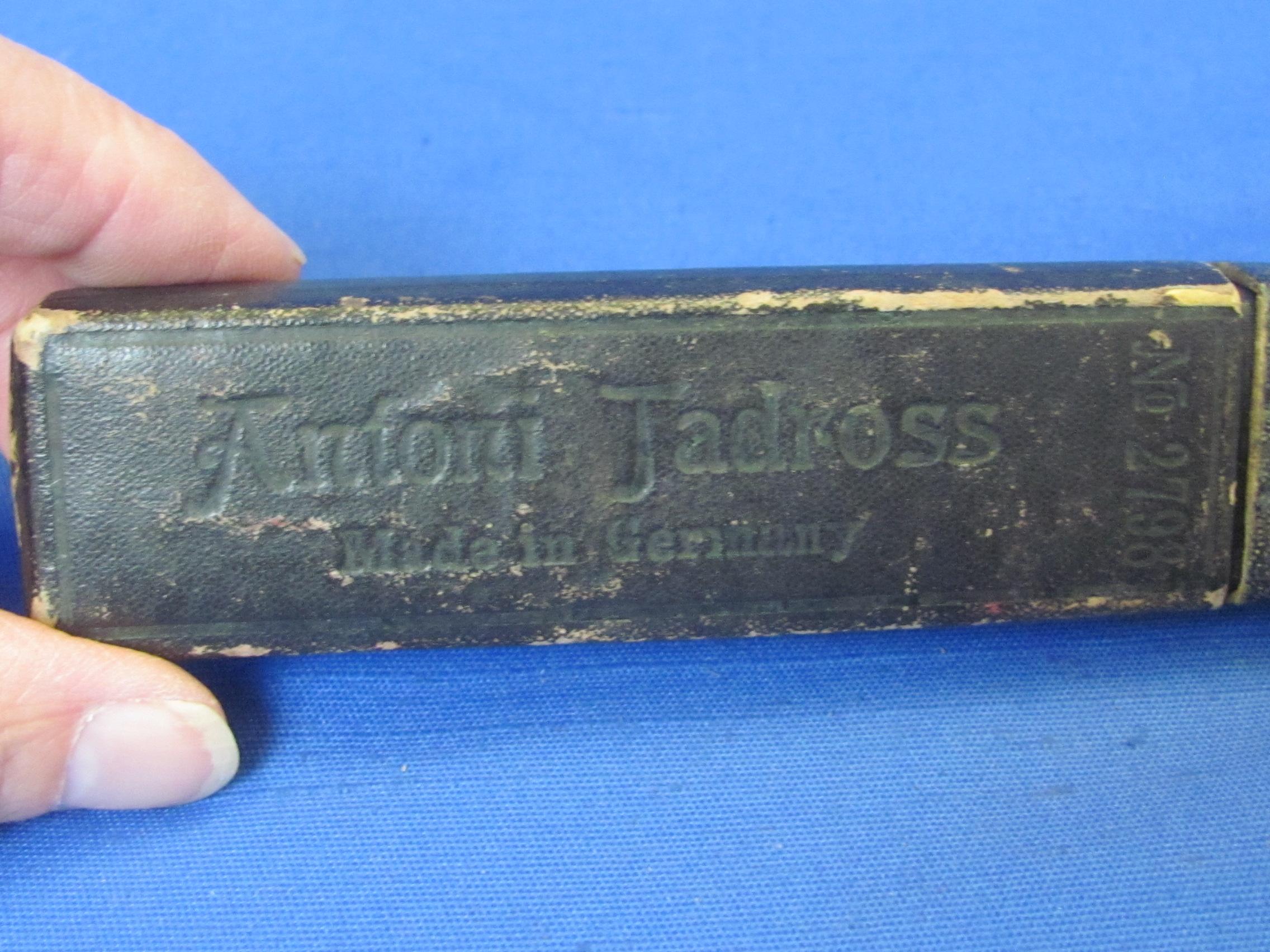 Straight Razor marked “Union Razor Cutlery Co. Union City, GA” in an Antori Jadross case