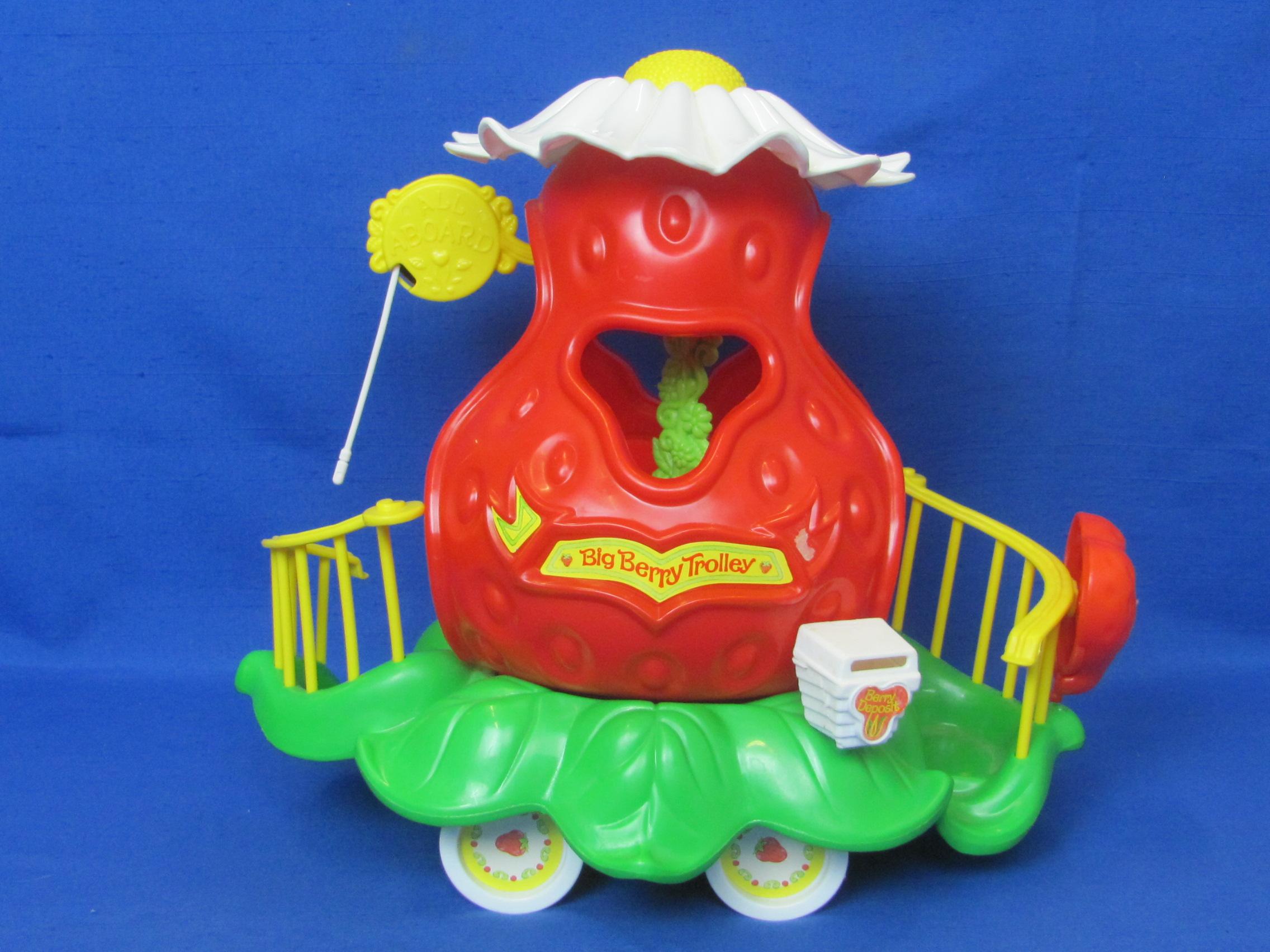 1980 Strawberry Shortcake Big Berry Trolley in Original Box – Has a couple tokens in box