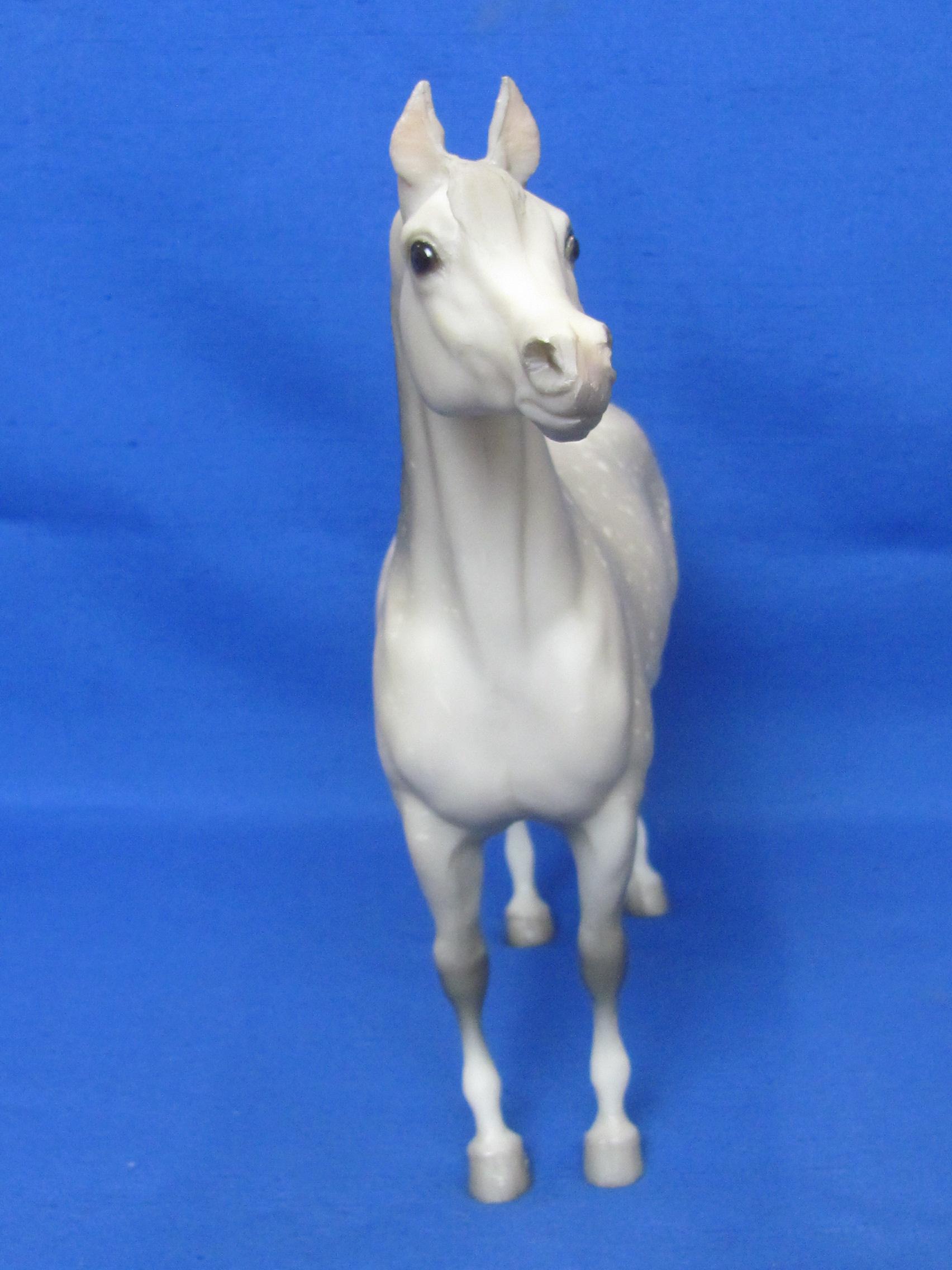 Breyer Horse No. 213 Proud Arabian Stallion – Speckled Grey – 11” long