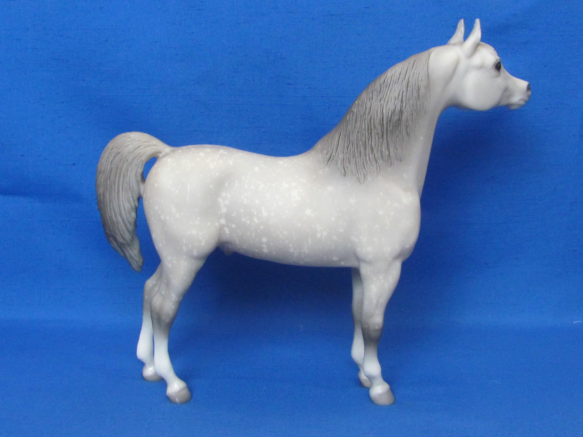 Breyer Horse No. 213 Proud Arabian Stallion – Speckled Grey – 11” long