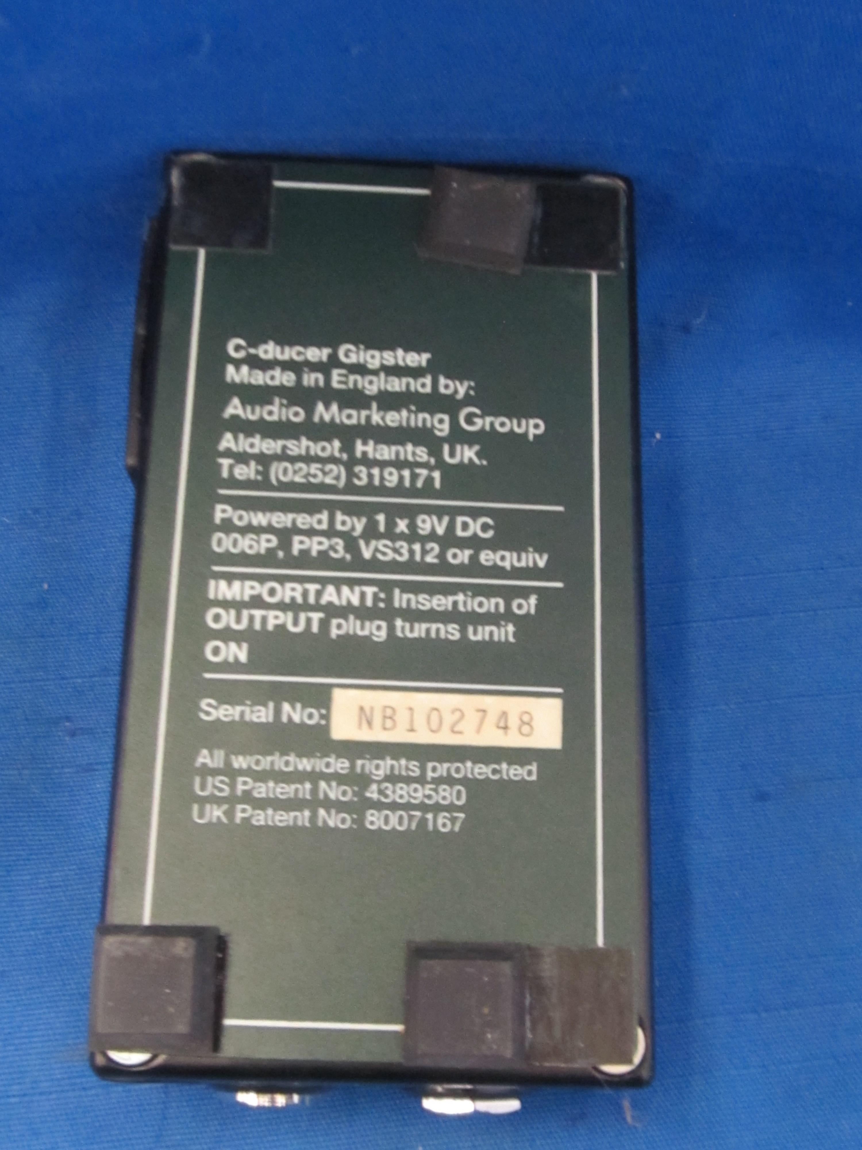 C-Ducer Gigster Vintage Quality As Pictured -
