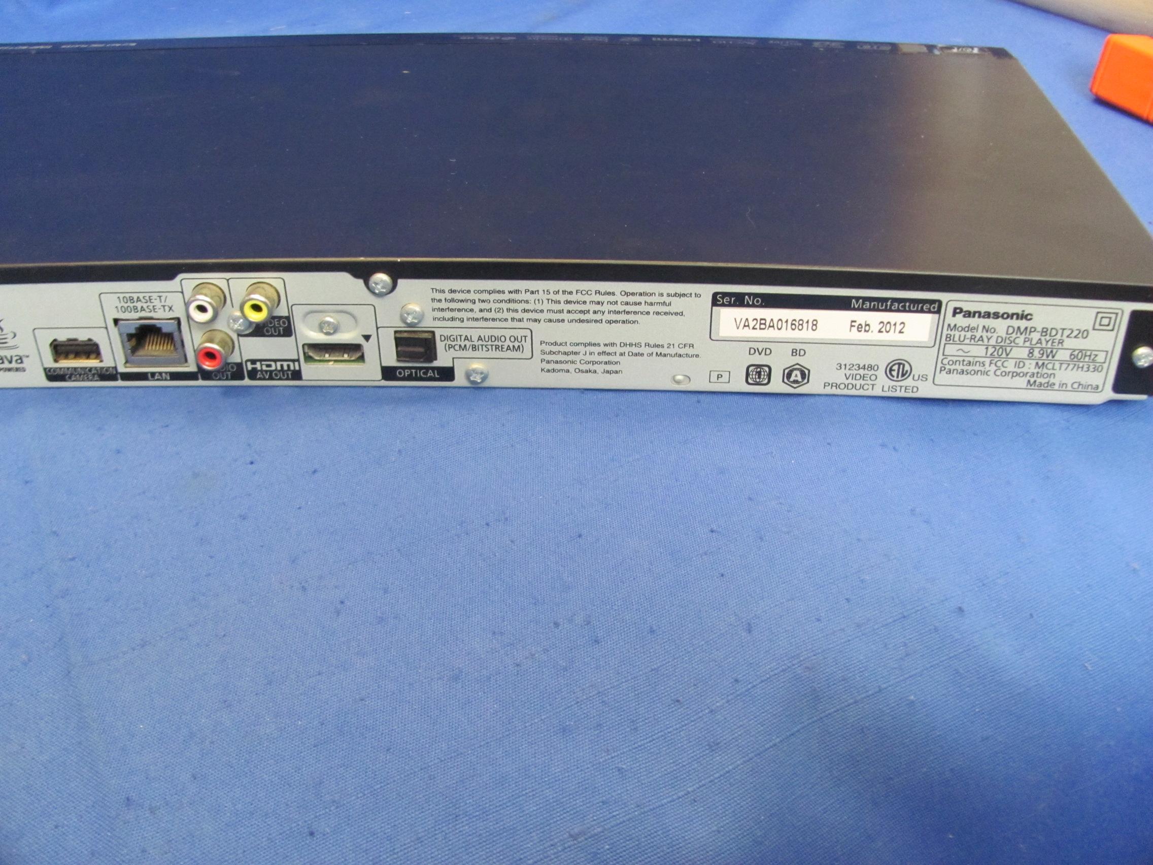 Panasonic 3-D Blue-ray Player