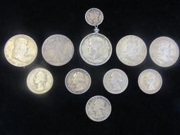 Lot of 11 1937-1960 Sliver Coins Collection