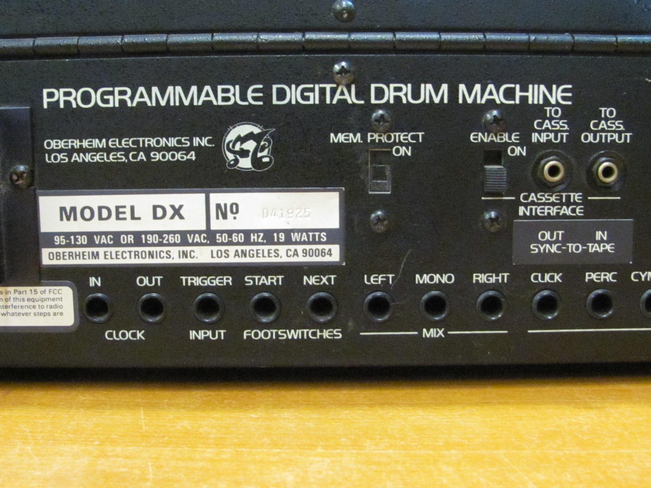 Oberheim DX Drum Machine