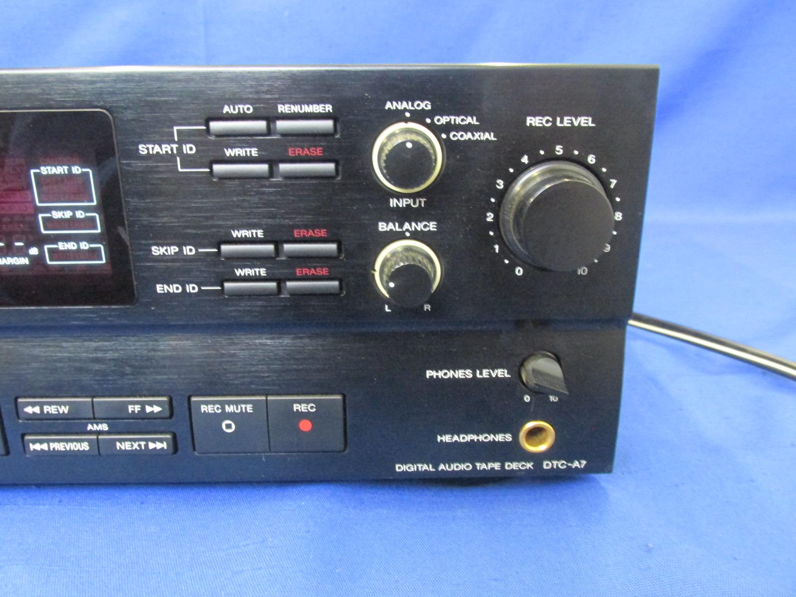 Sony DTC-A7 Digital Audio Tape Deck DTC-A7 – Tested & Works -