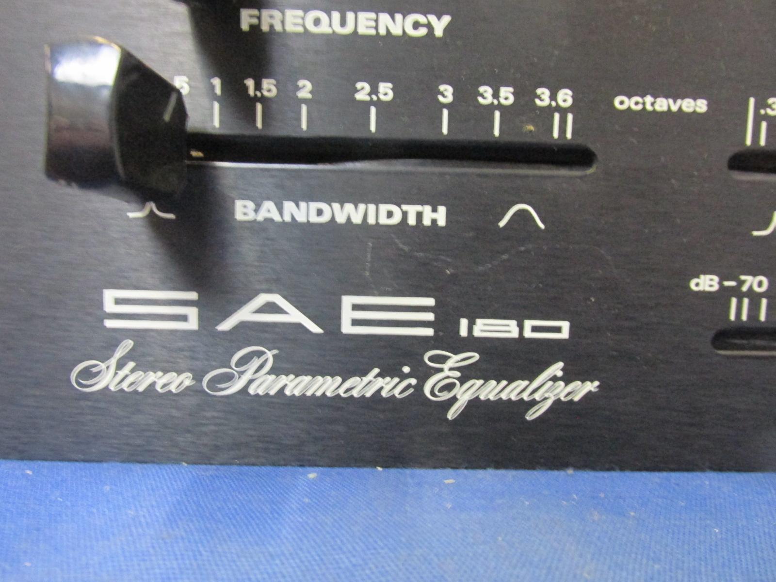 SAE 180 Stereo Parametric Equalizer – Tested And Lights Up -