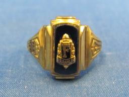 10 Kt Gold Class Ring – 1967 – Franklin Patriots – Size 5.75 – Total weight is 4.9 grams