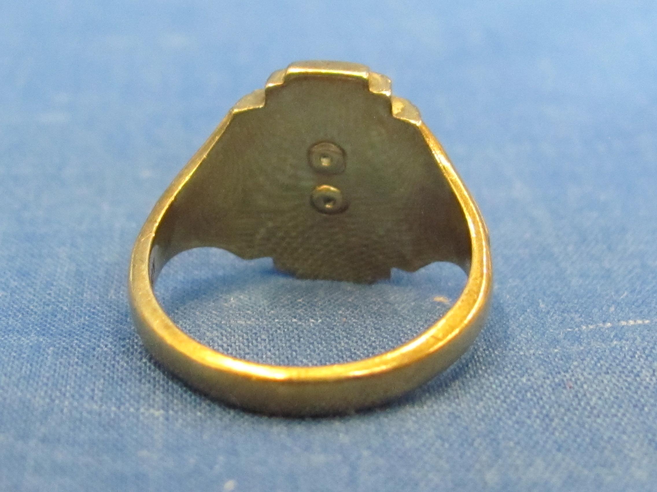 10 Kt Gold Class Ring – 1967 – Franklin Patriots – Size 5.75 – Total weight is 4.9 grams