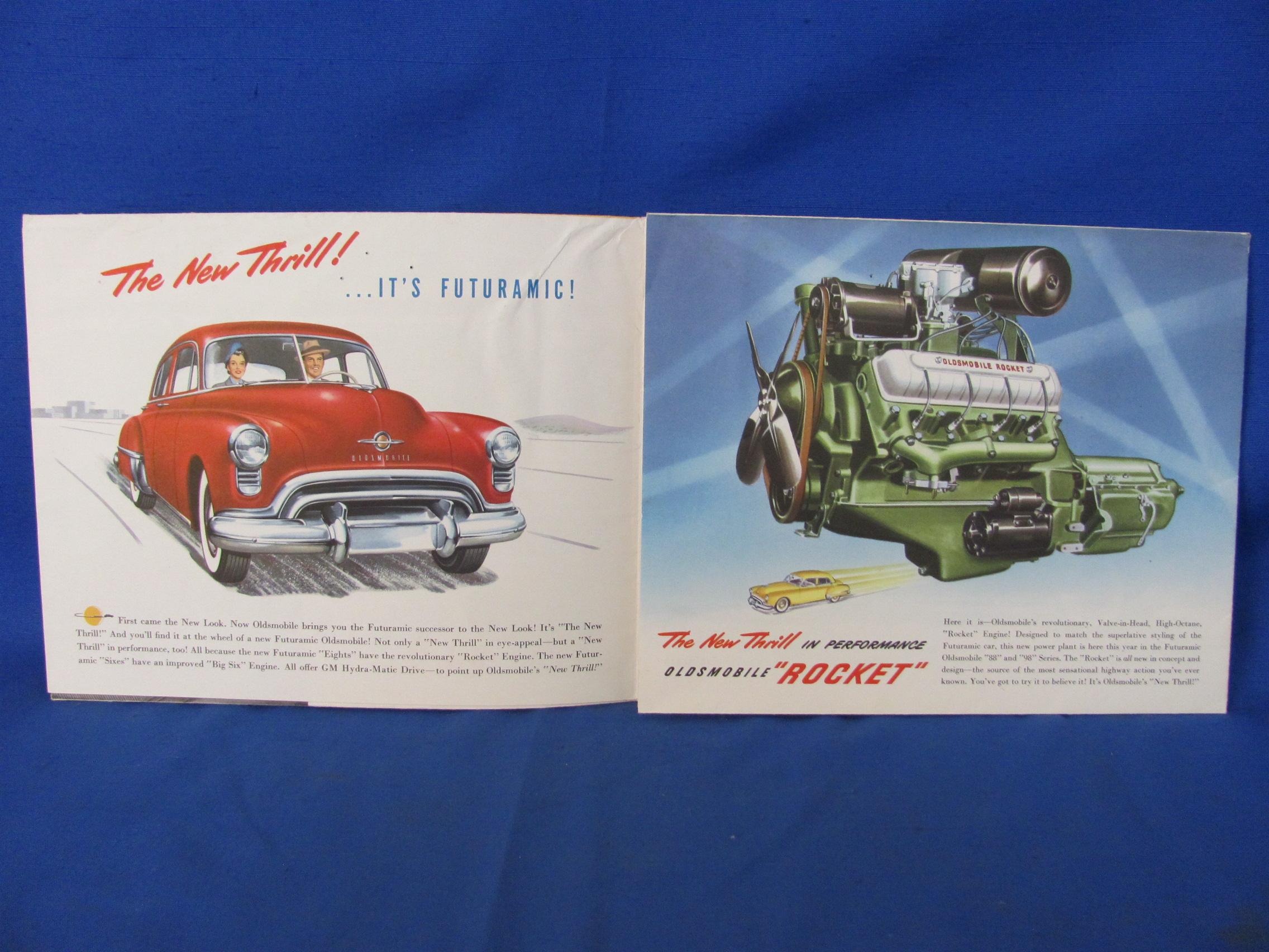 1949 Oldsmobile New Car Models "Futuramic" Brochure