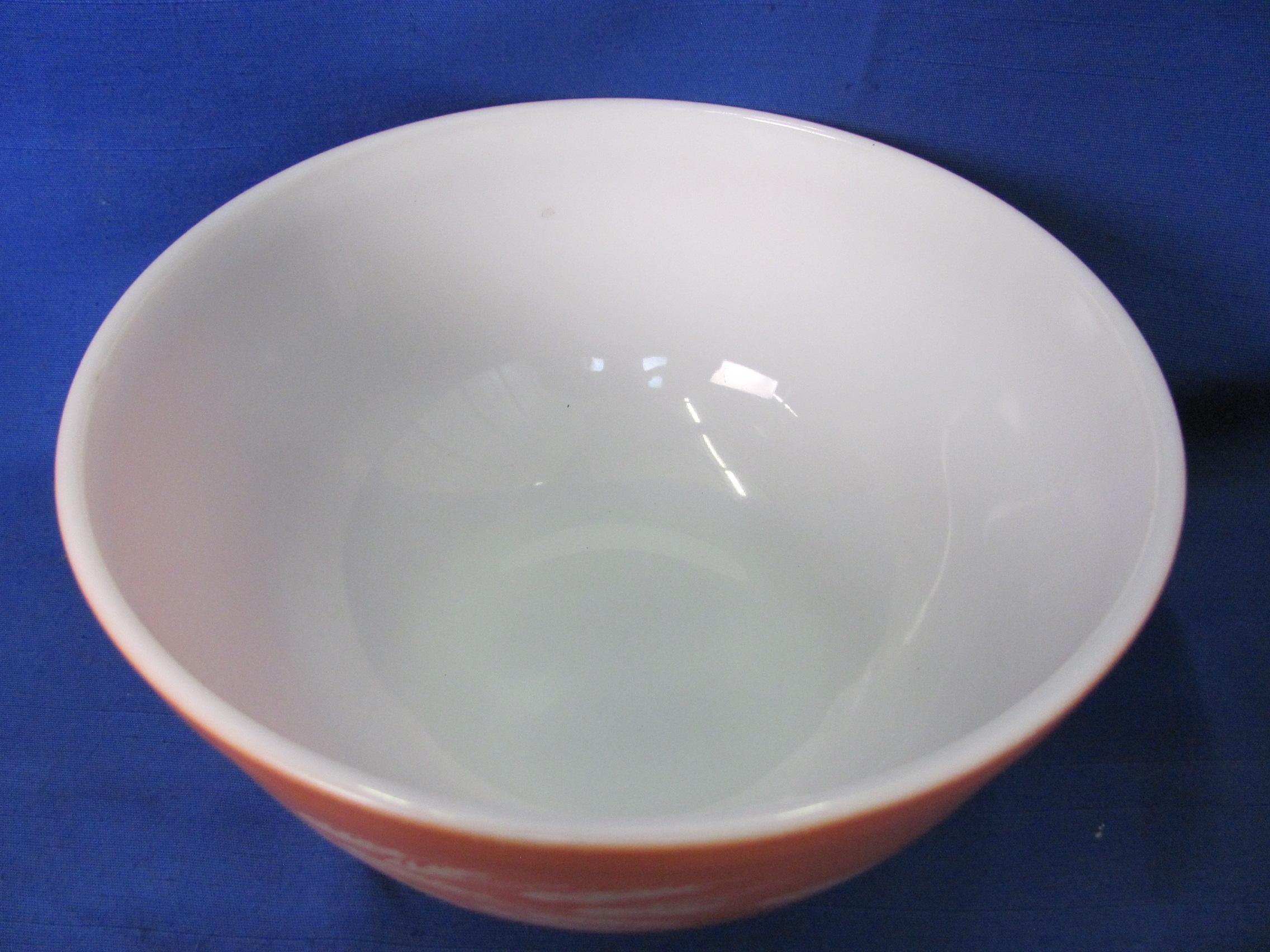 Pyrex Autumn Harvest Wheat Orange 2.5 L Nesting Mixing Bowl & 401 Bowl 750ml