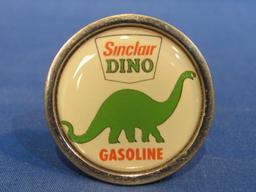 Set of 4 Drawer Pulls “Sinclair Dino Gasoline” Backs look like Brushed Nickle