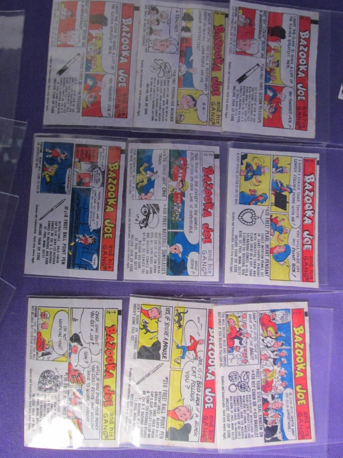 2 Vintage Bazooka Joe Bubble Gum Comics