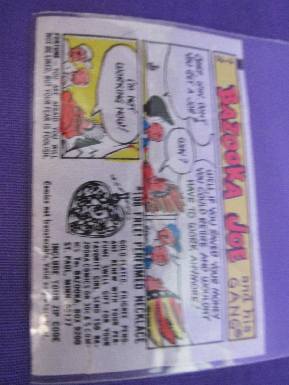 2 Vintage Bazooka Joe Bubble Gum Comics