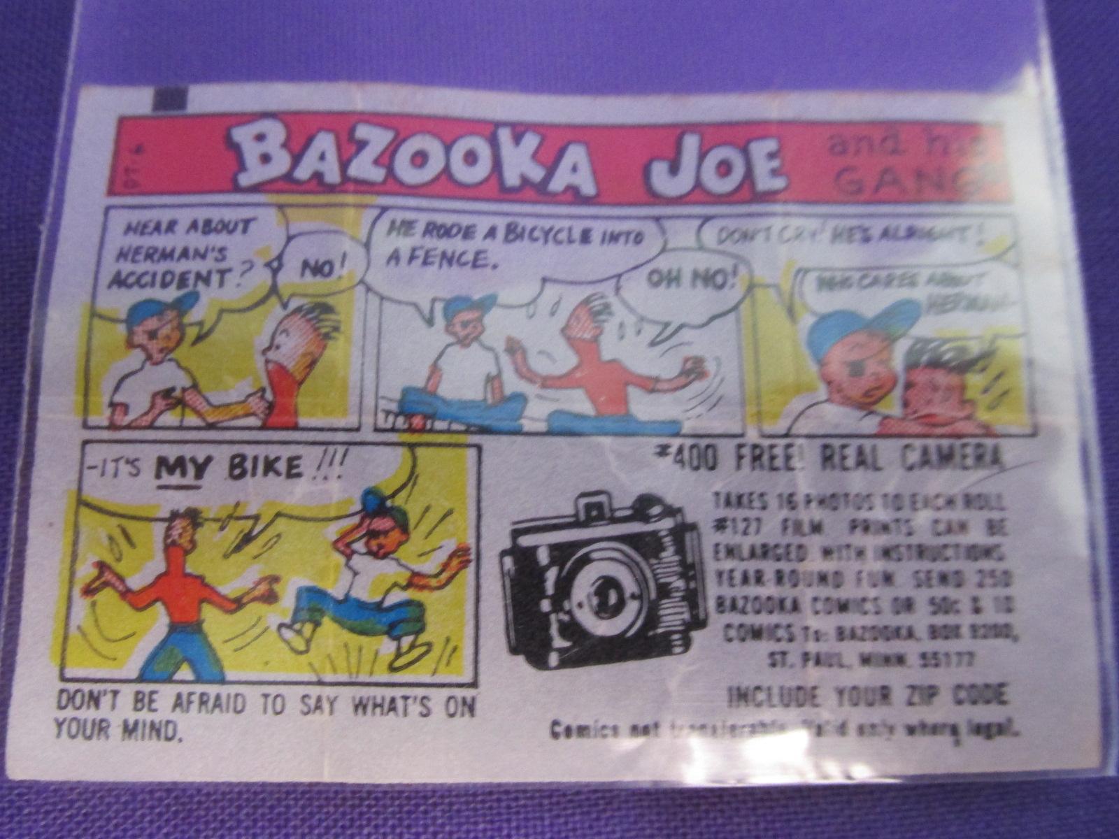 2 Vintage Bazooka Joe Bubble Gum Comics