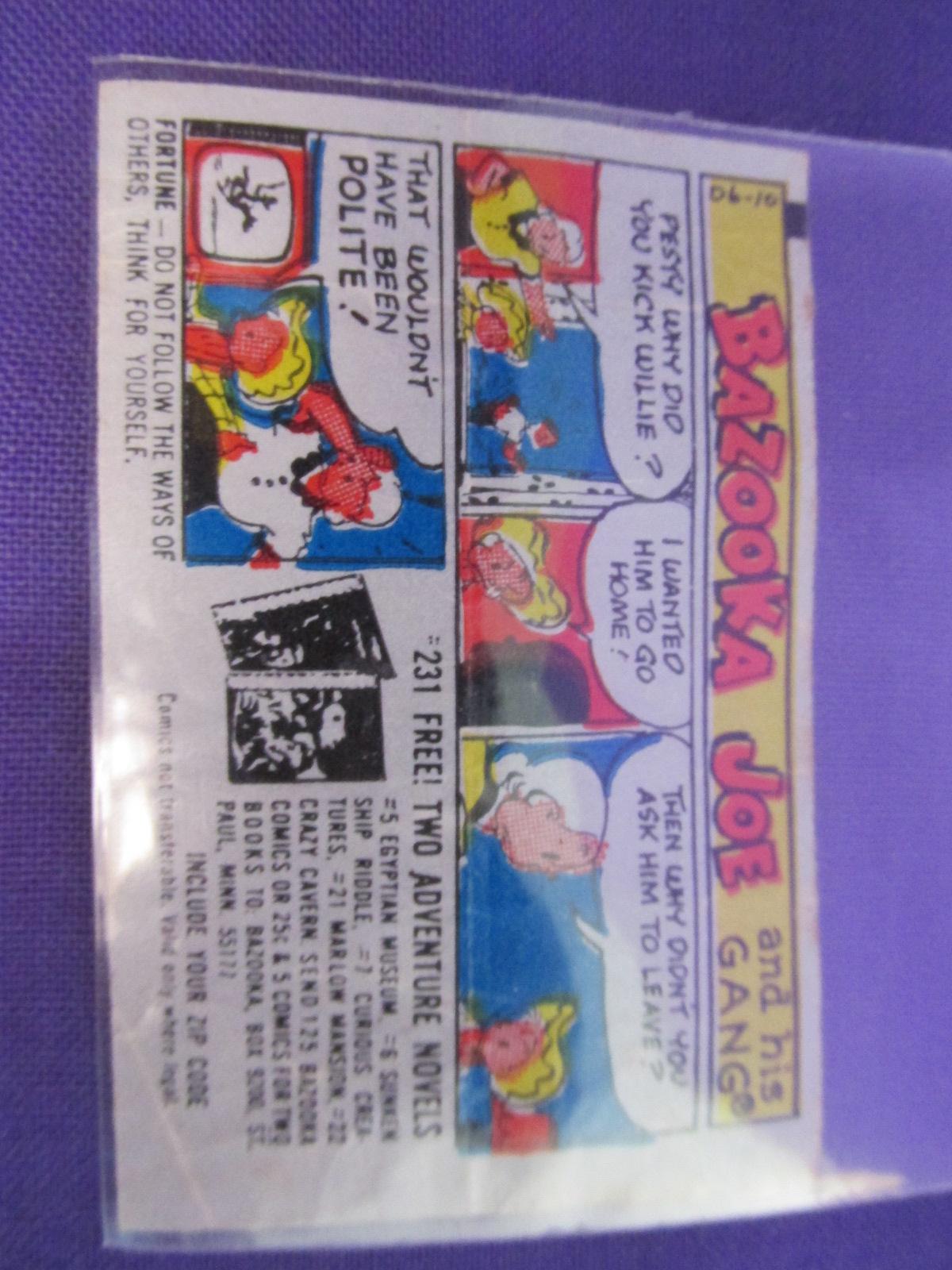 2 Vintage Bazooka Joe Bubble Gum Comics