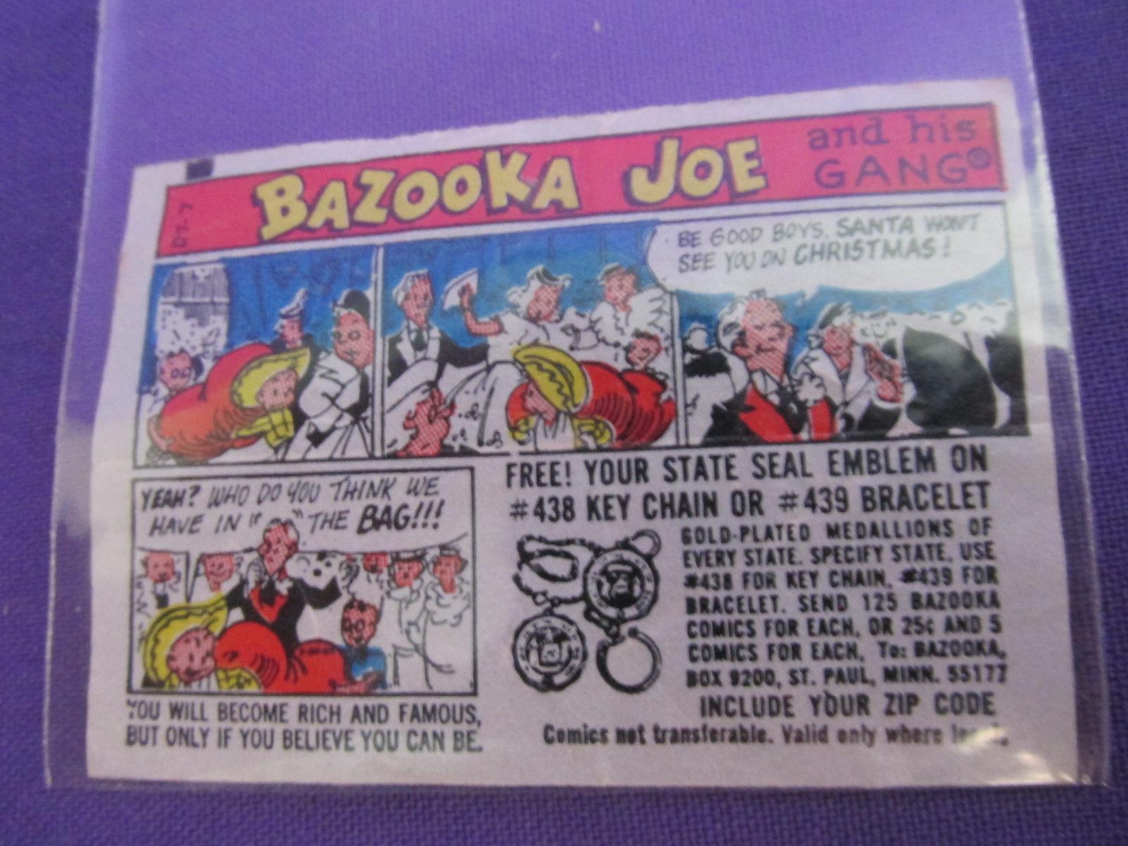 2 Vintage Bazooka Joe Bubble Gum Comics