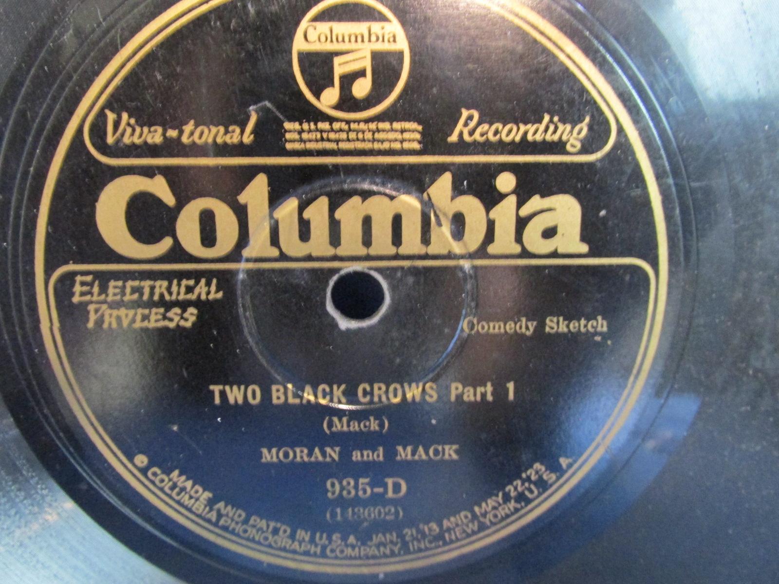 Black Americana  78 RPM Record “Two Black Crows” (Moran & Mack)