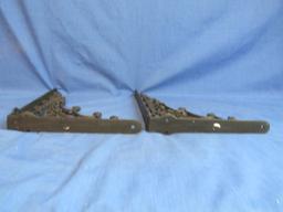 Pair of Cast Iron Shelf Brackets 8” T x 12” L