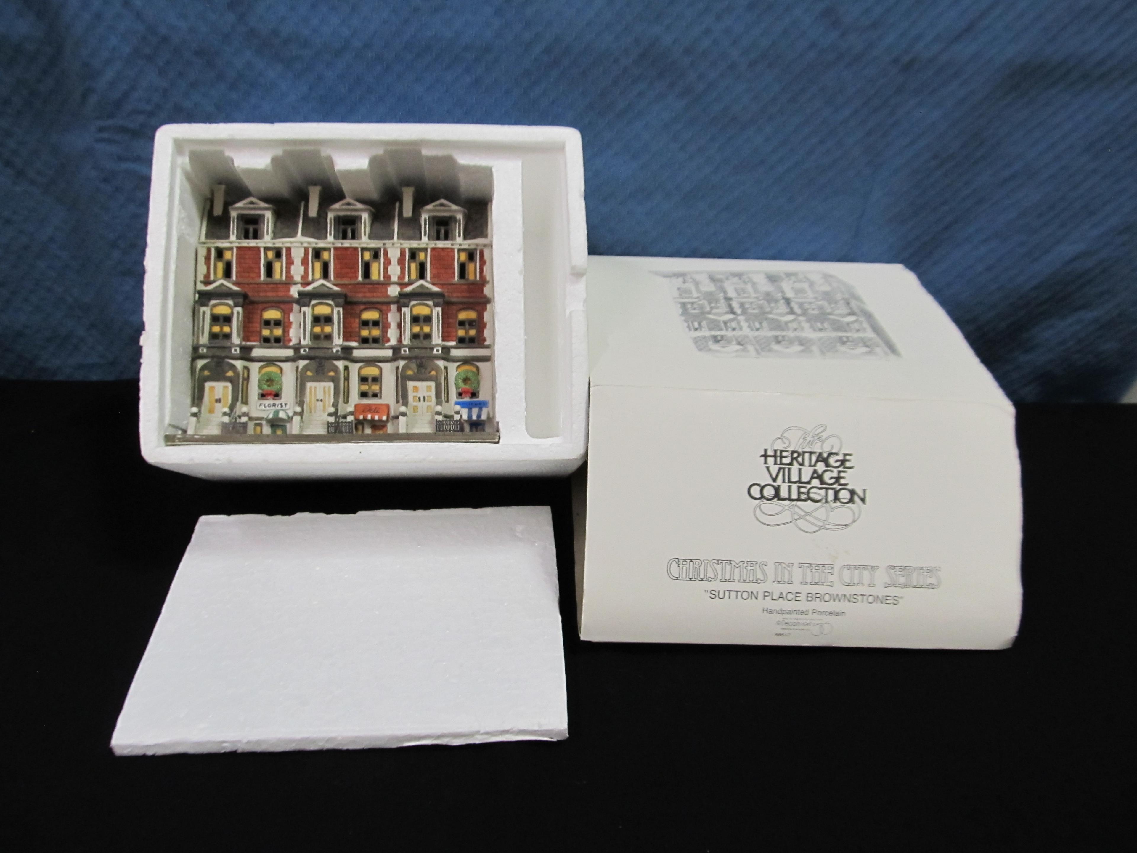 Dept 56 Christmas in the City Series- “Sutton Place Brownstones”