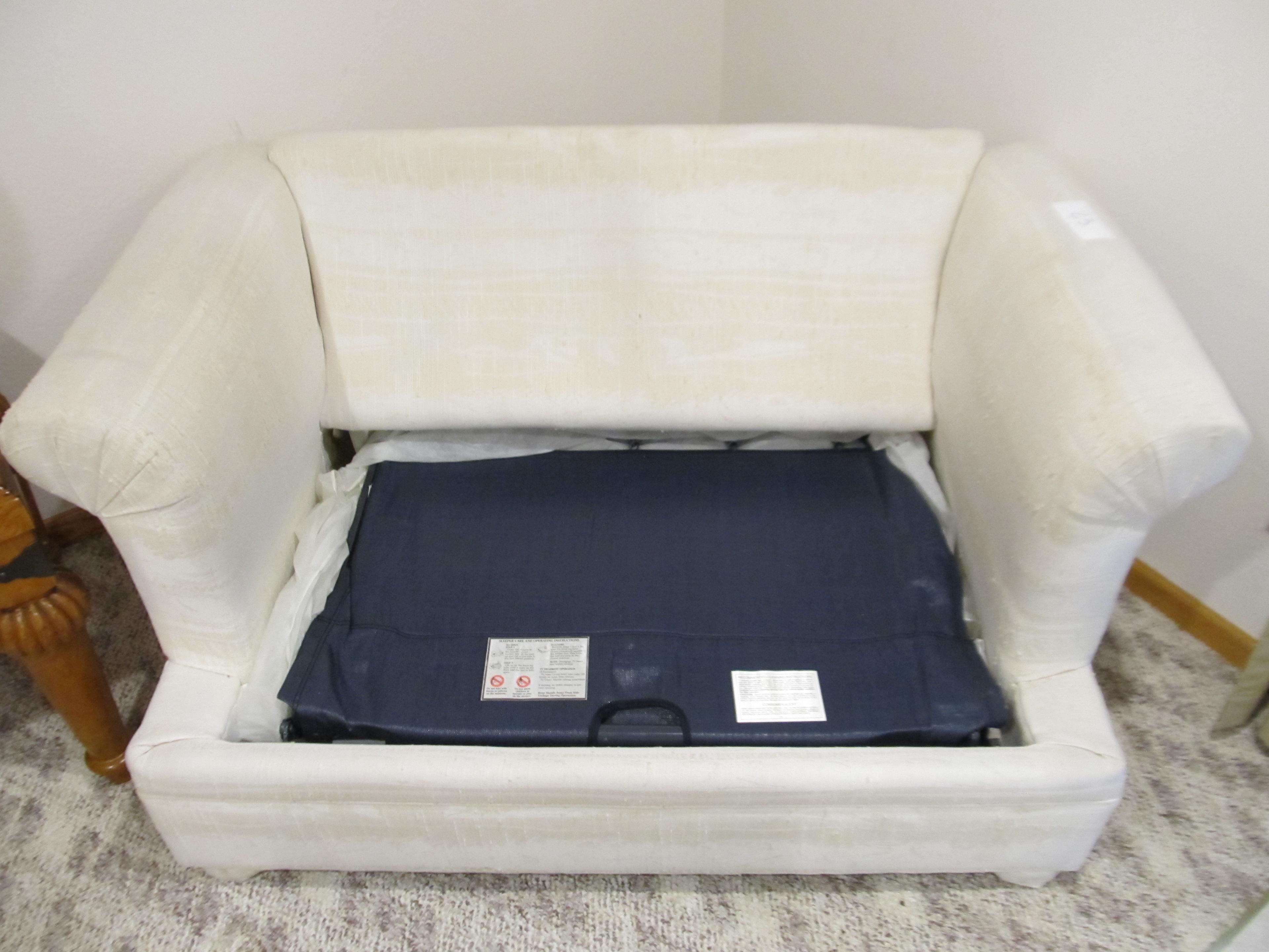 Oversized chair Hide-a-bed with storage ottoman