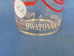 Centennial Souvenir Glass – Owatonna Minnesota