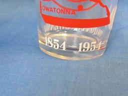 Centennial Souvenir Glass – Owatonna Minnesota