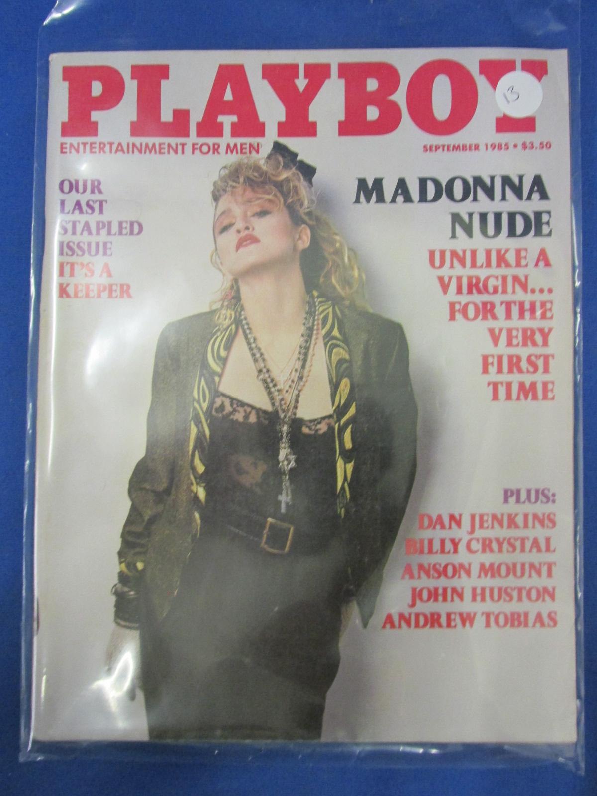 Playboy September 1985 “Madonna Nude” - Last stapled Issue