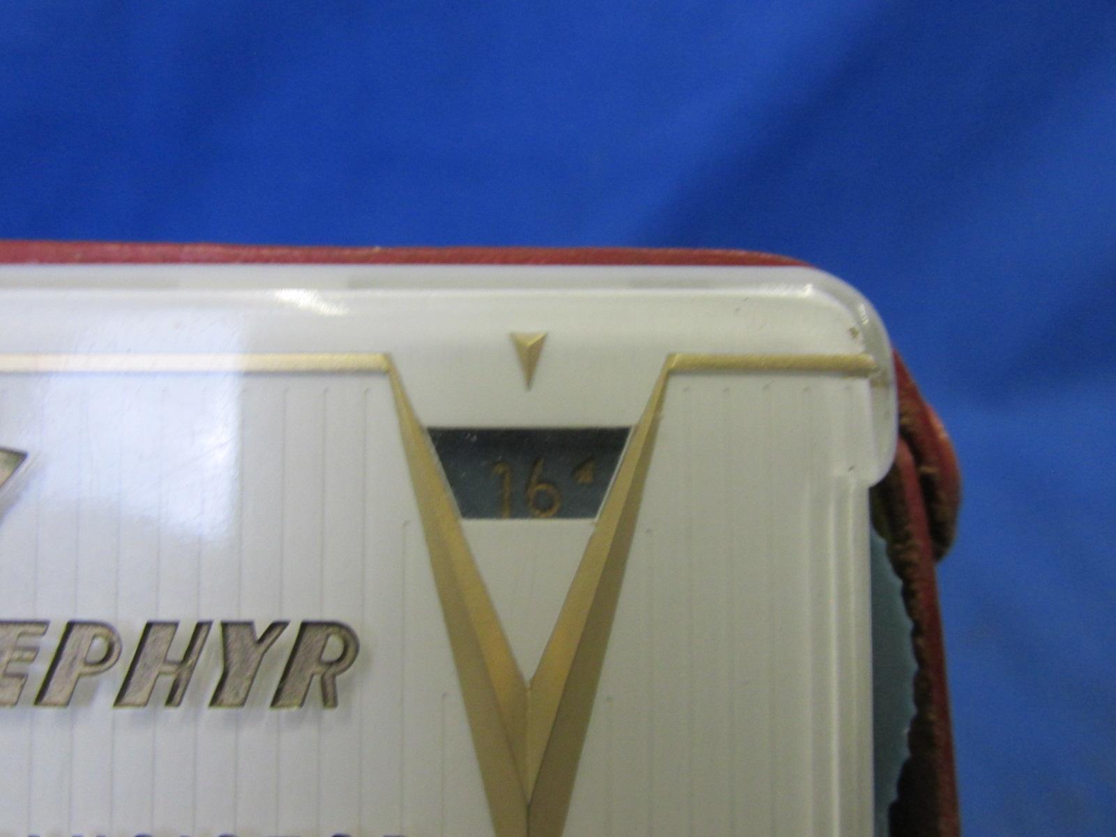 Vintage Zephyr 6- Transistor Radio – Model ZR-620 – Made in 1961 -4 1/8” T x 2 3/4” W