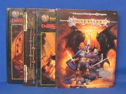 4 Dungeons & Dragons Books: Dragon Lance, Book of Artifacts, Player's Handbook