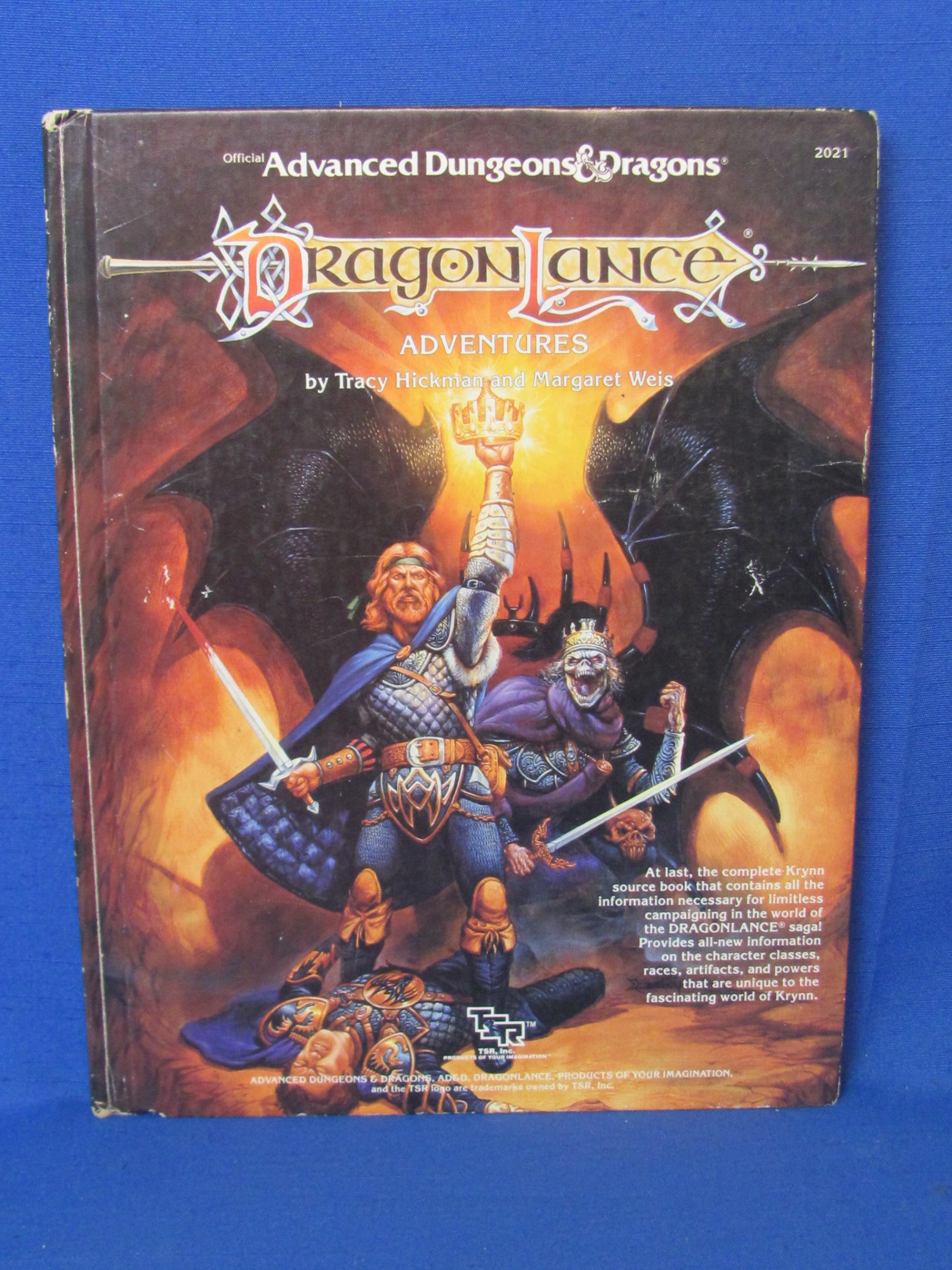 4 Dungeons & Dragons Books: Dragon Lance, Book of Artifacts, Player's Handbook