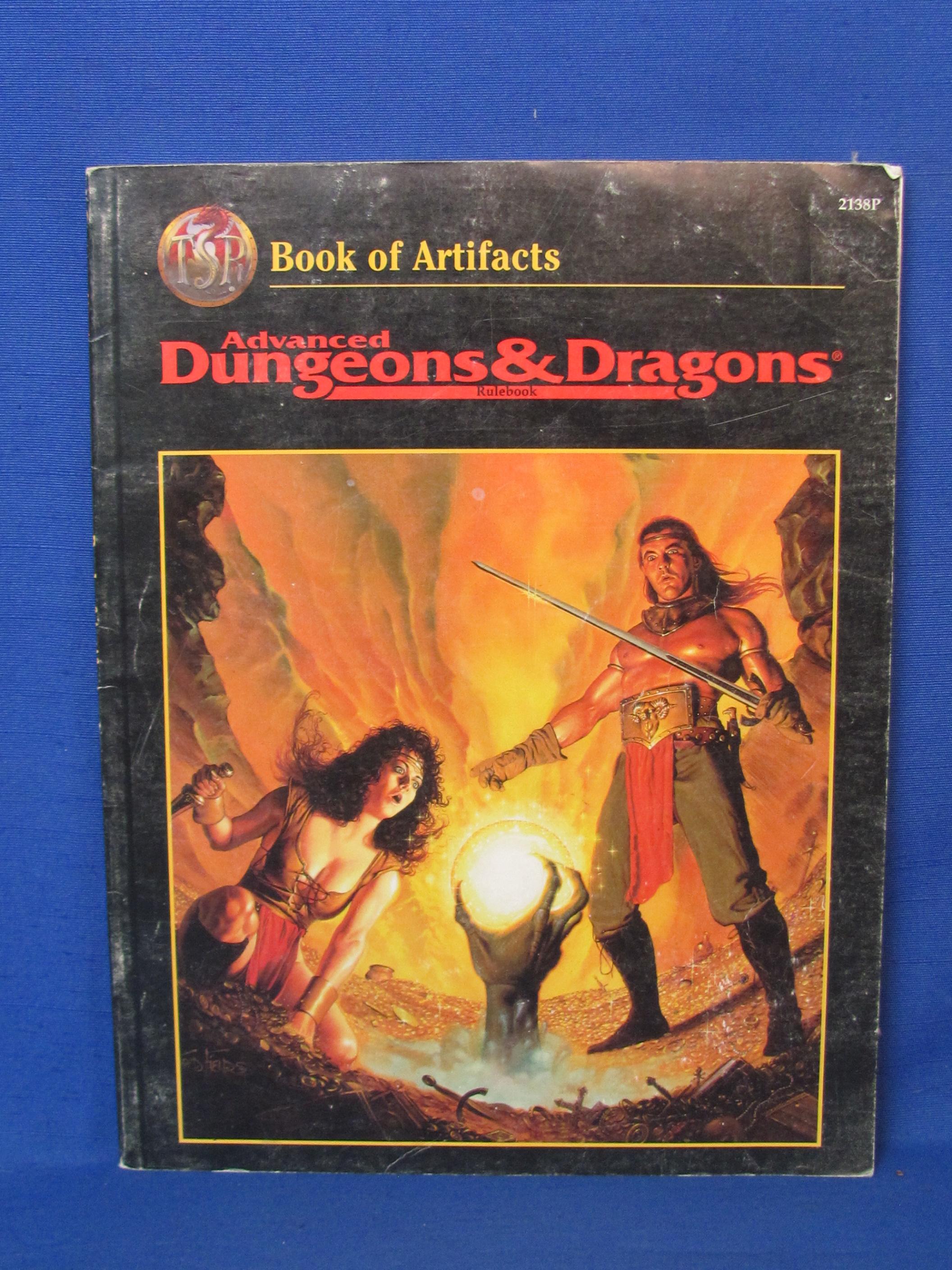 4 Dungeons & Dragons Books: Dragon Lance, Book of Artifacts, Player's Handbook