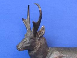 Cast Metal Sculpture of Deer “Wind Shift” by Fountain Creek Productions – 1997