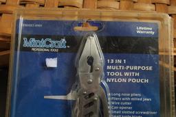 17" x 13" x 4" Basket with Handles & MintCraft 13 in 1 Multi-Purpose Tool NIP