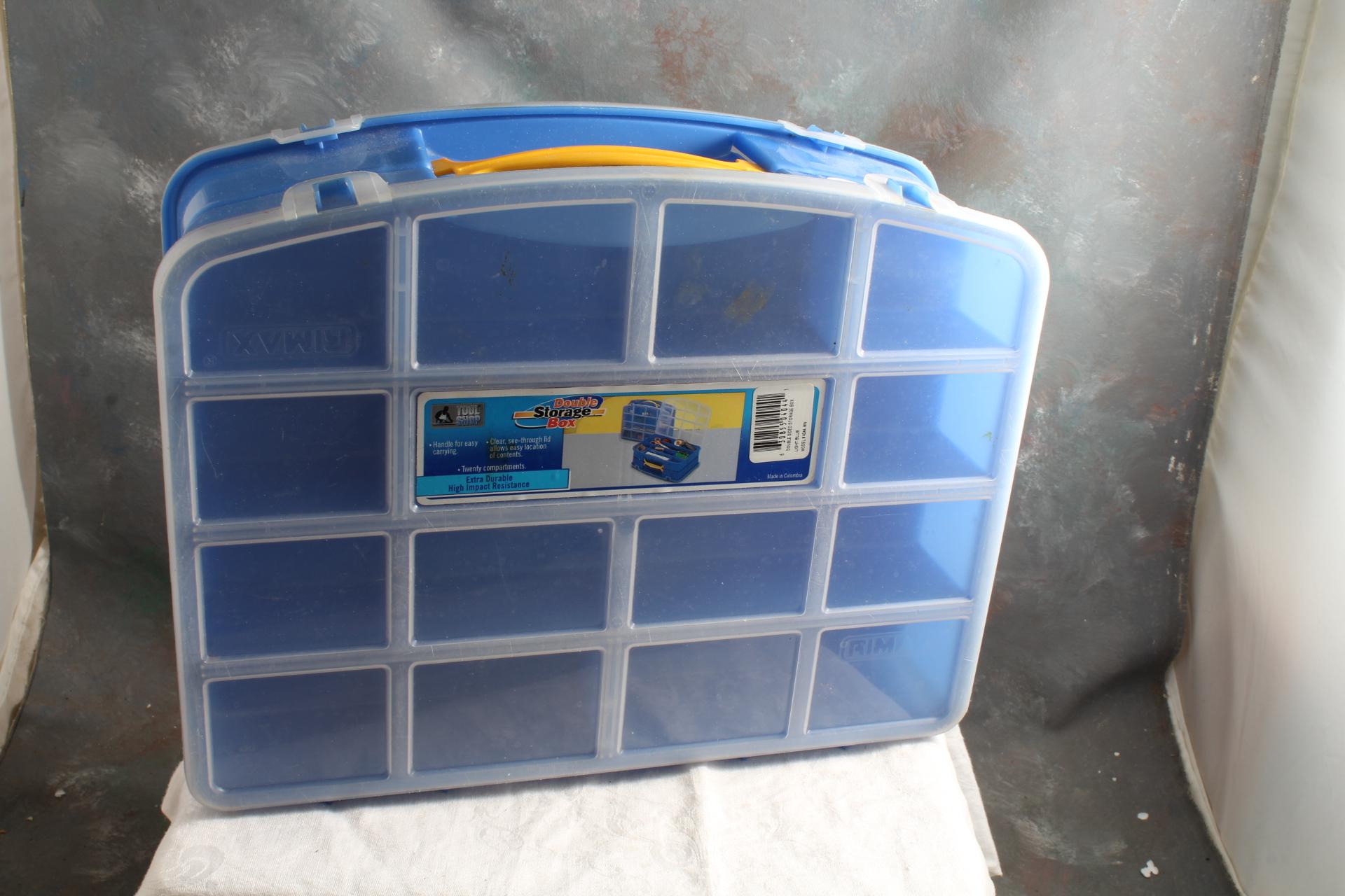 Tool Shop Double Storage Box with 20 Compartments RIMAX