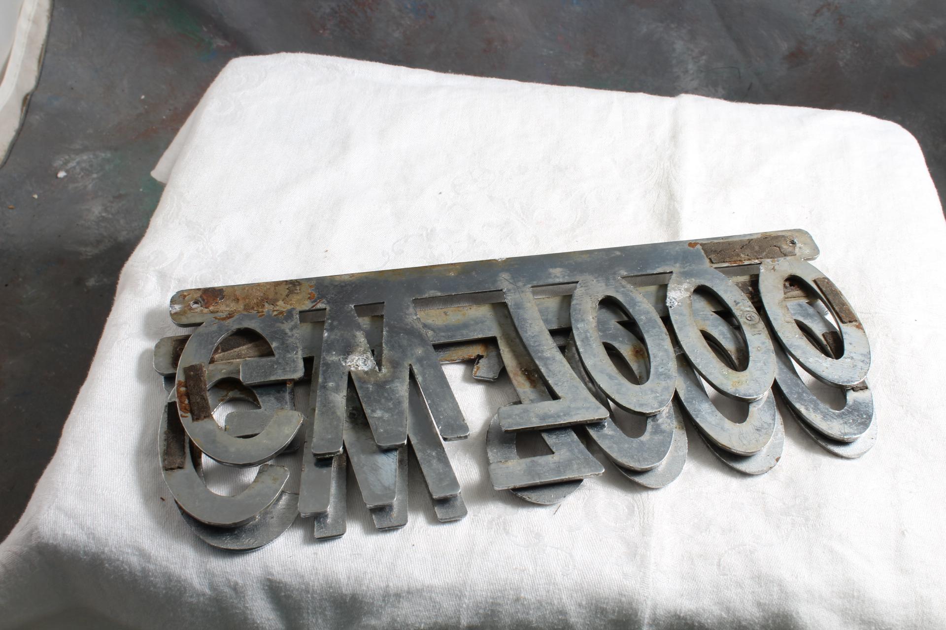 3 Metal Gross Vehicle Weight Truck/Trailer Emblems 9 1/2" Long